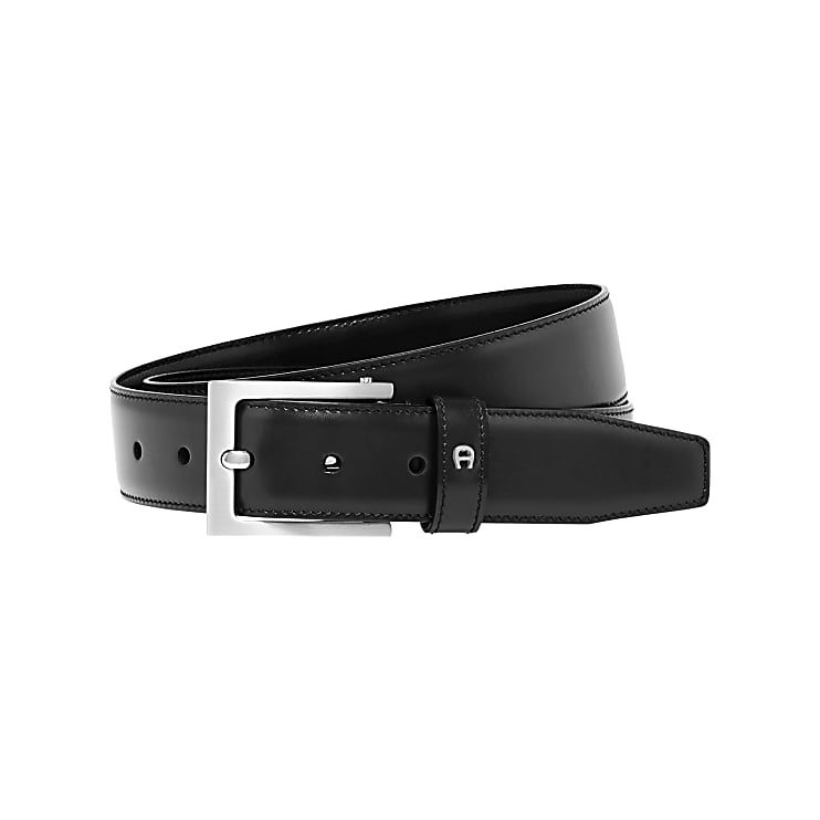 AIGNER BUSINESS GÜRTEL 3,5 CM - SCHWARZ