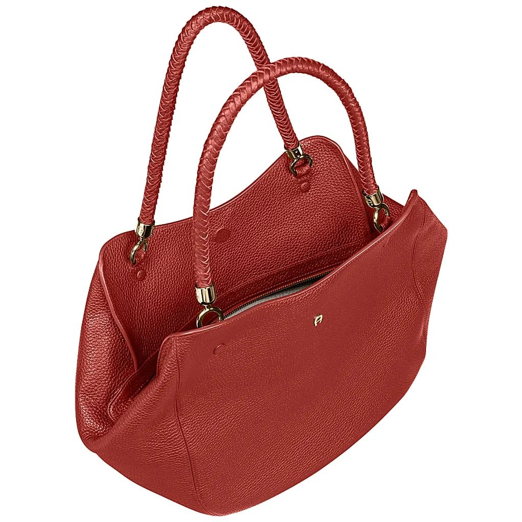 AIGNER CARRÉ SOFT SHOPPER L - ROT