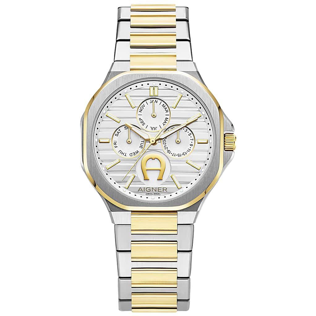 AIGNER HERRENUHR FERMO SILBER-GOLD - MULTICOLOUR