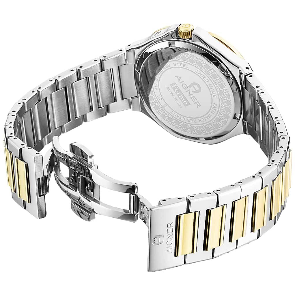 AIGNER HERRENUHR FERMO SILBER-GOLD - MULTICOLOUR