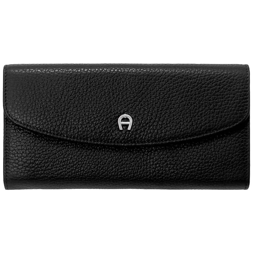 AIGNER LEDER PORTEMONNAIE - SCHWARZ