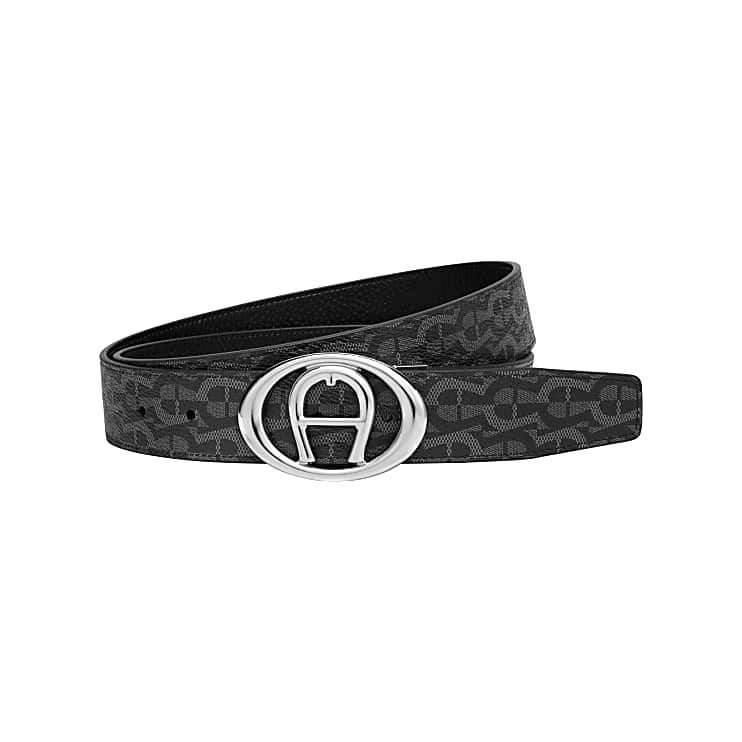 AIGNER BUSINESS WENDEGÜRTEL 3,5 CM - SCHWARZ