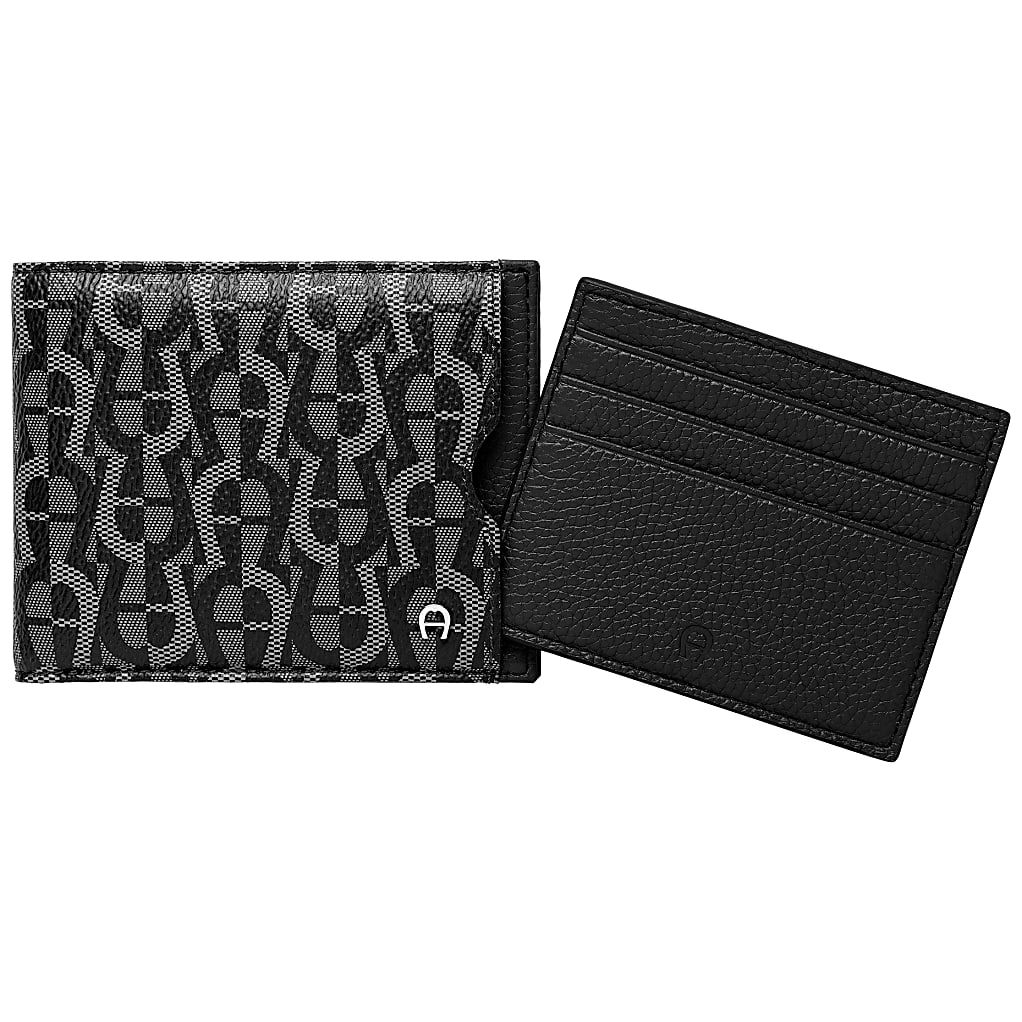 AIGNER ICON COVER GELDBÖRSE - SCHWARZ