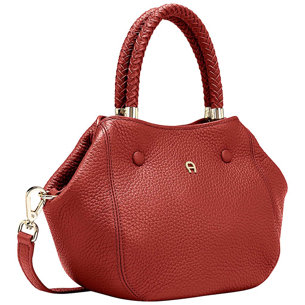 AIGNER CARRÉ SOFT HANDTASCHE S - ROT