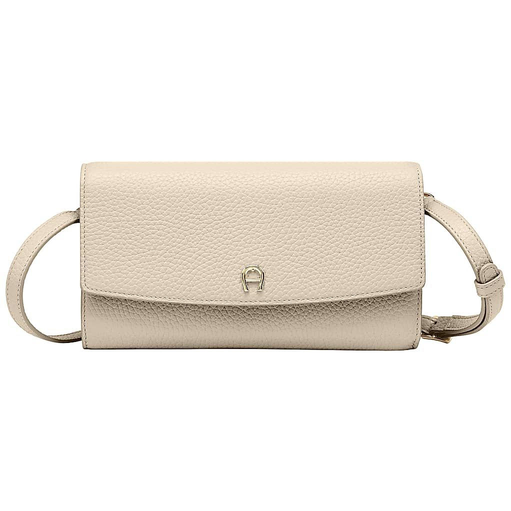 AIGNER PORTEMONNAIE MIT SCHULTERRIEMEN - WEIß