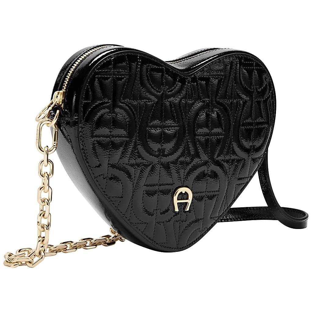 AIGNER HEART POUCH LACCA - SCHWARZ