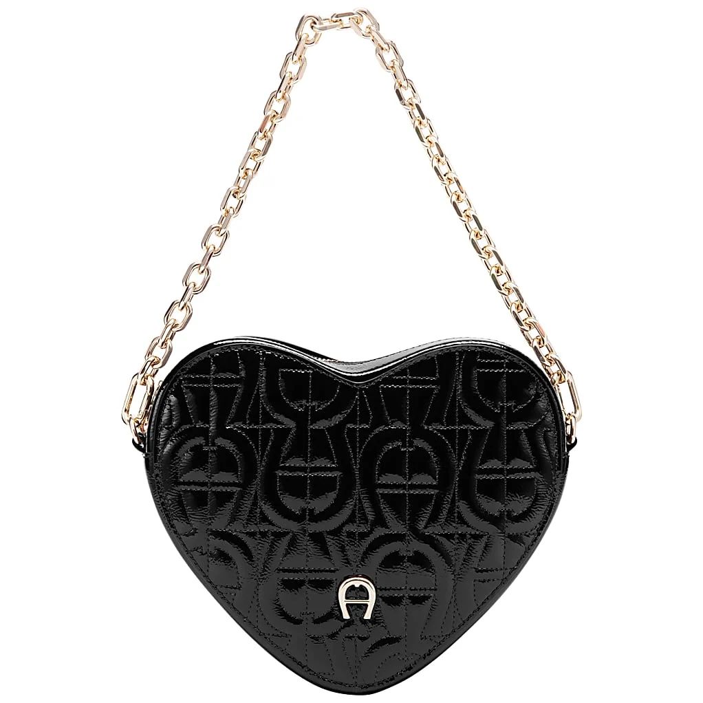 AIGNER HEART POUCH LACCA - SCHWARZ