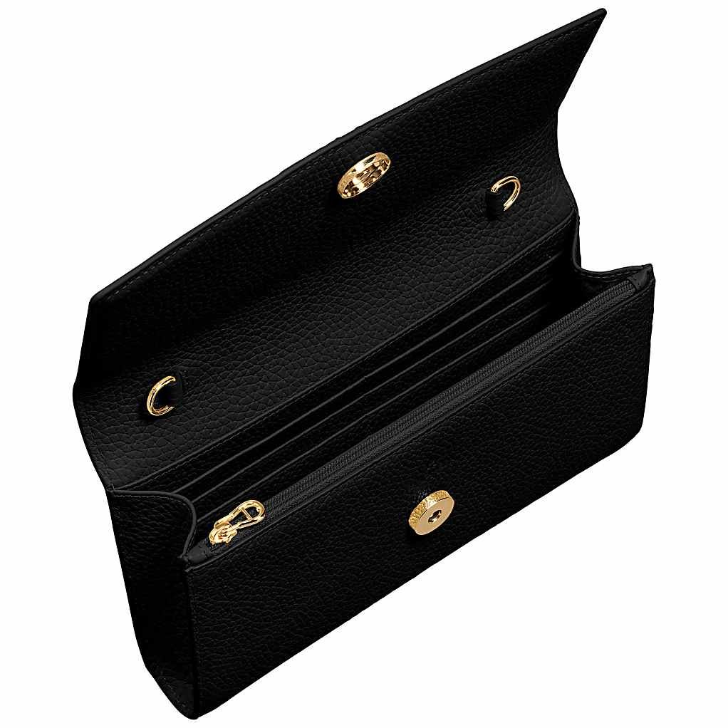 AIGNER PORTEMONNAIE MIT SCHULTERRIEMEN - SCHWARZ