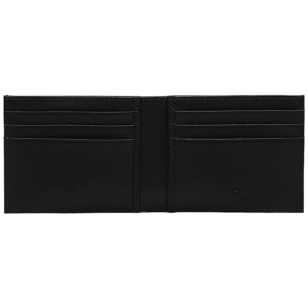 AIGNER SAFFIANO SCHEIN- UND KARTENTASCHE - SCHWARZ