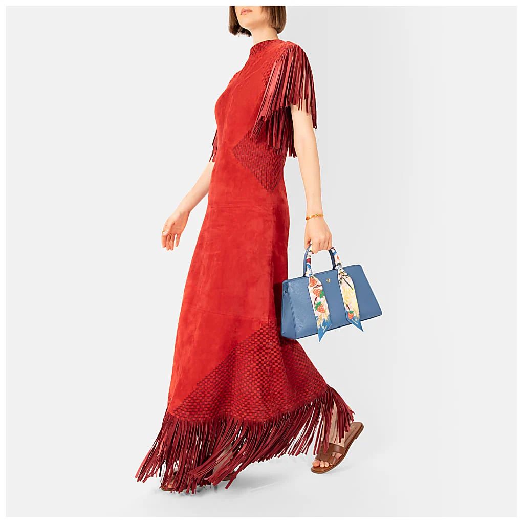 AIGNER CYBILL HANDTASCHE STRETCH M - BLAU