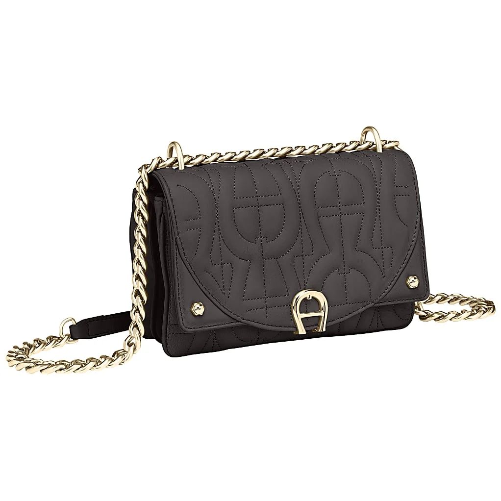 AIGNER DIADORA UMHÄNGETASCHE LOGO XS - BRAUN