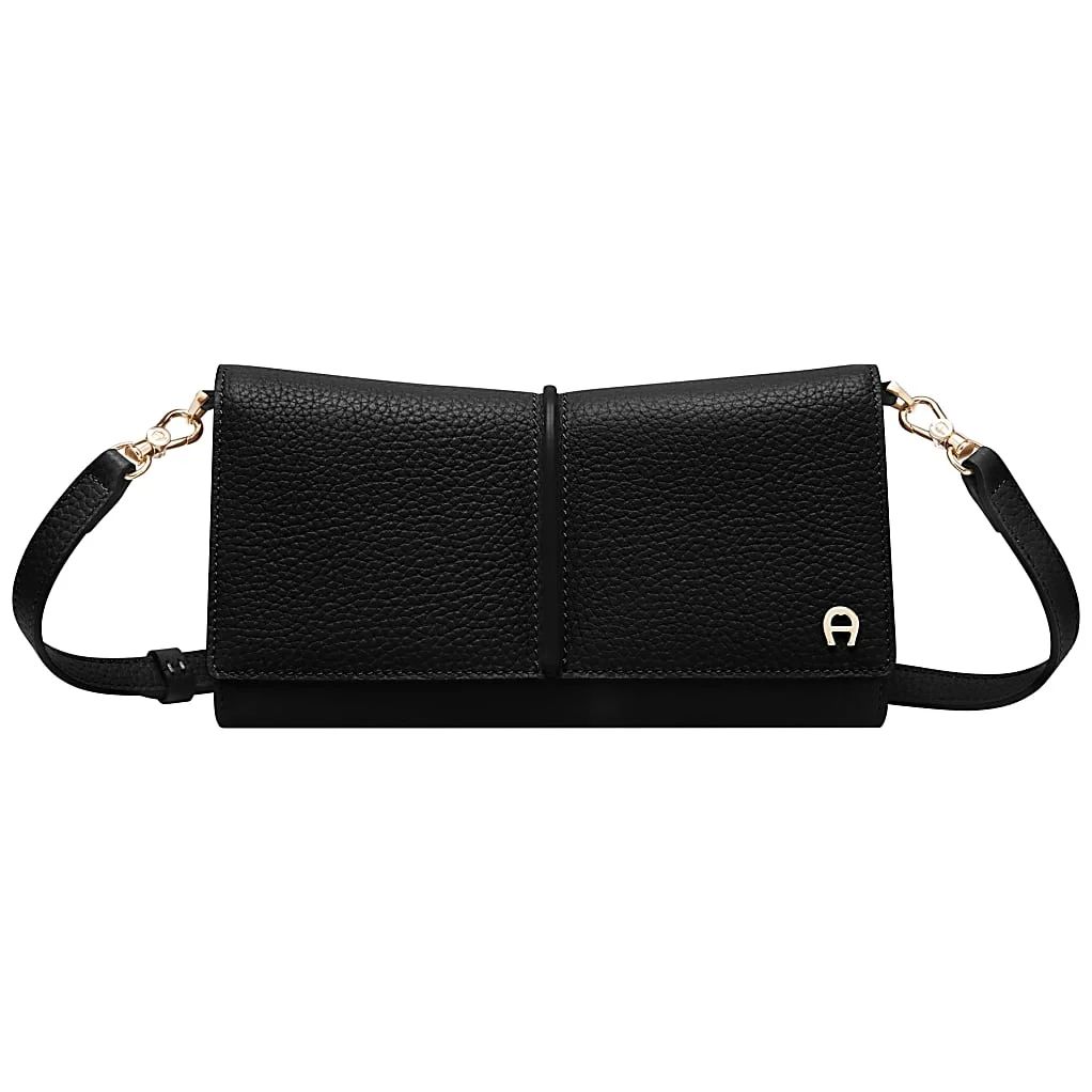 AIGNER KAYLA WALLET ON STRAP - SCHWARZ