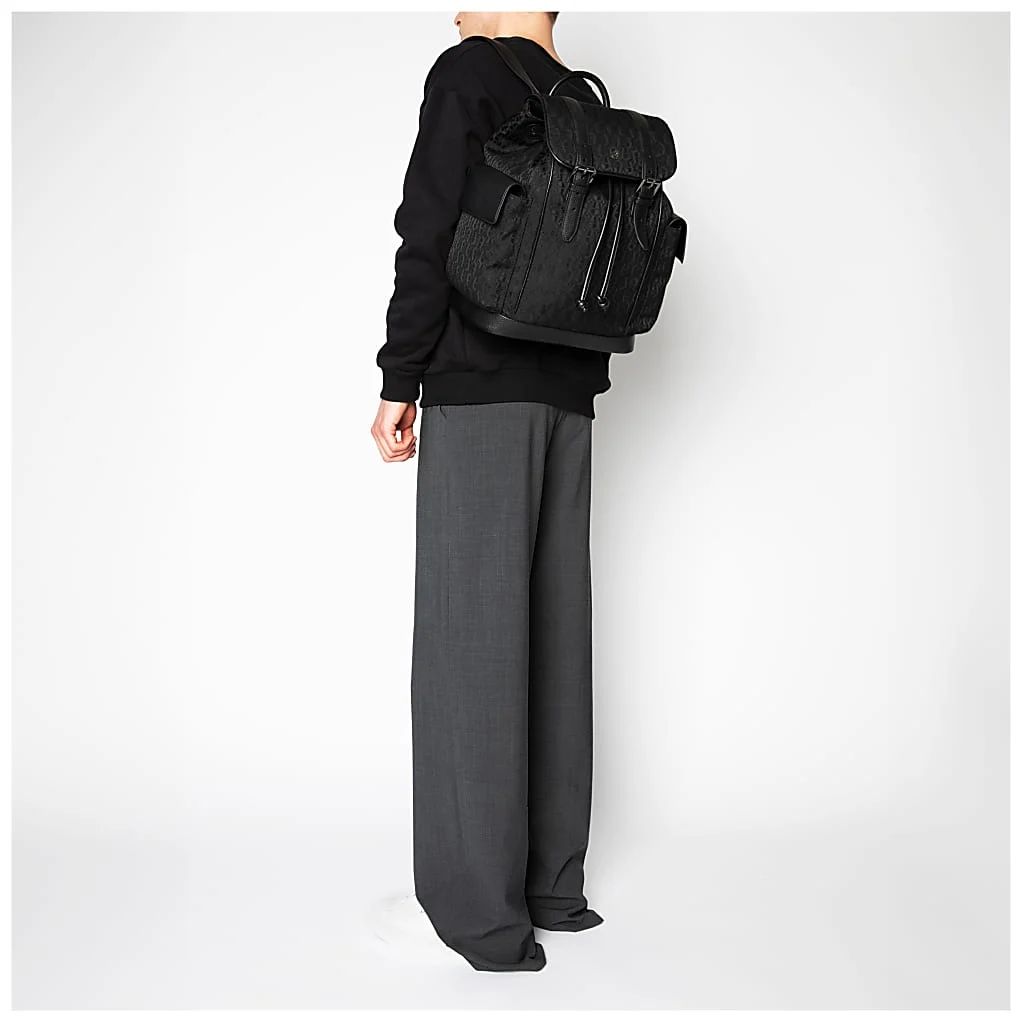 AIGNER DIEGO RUCKSACK LOGO M - SCHWARZ