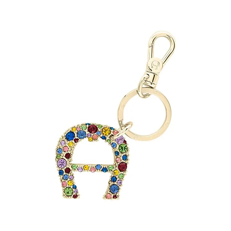 AIGNER FASHION SCHLÜSSELANHÄNGER KRISTALLE - GOLD