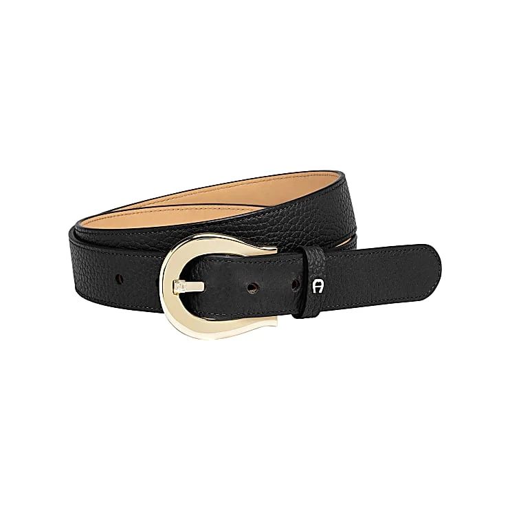 AIGNER IVY GÜRTEL 3 CM - SCHWARZ
