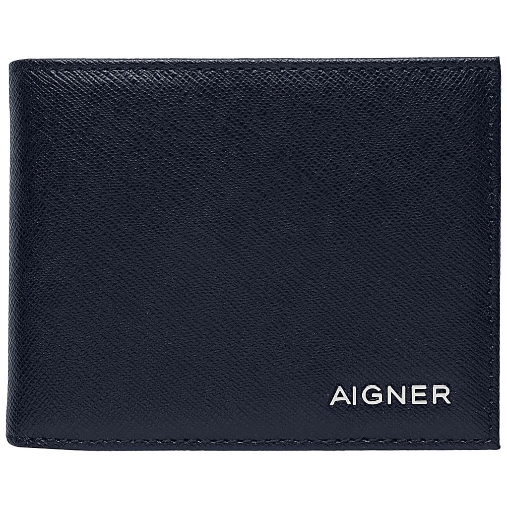 AIGNER SAFFIANO GELDBÖRSE - BLAU