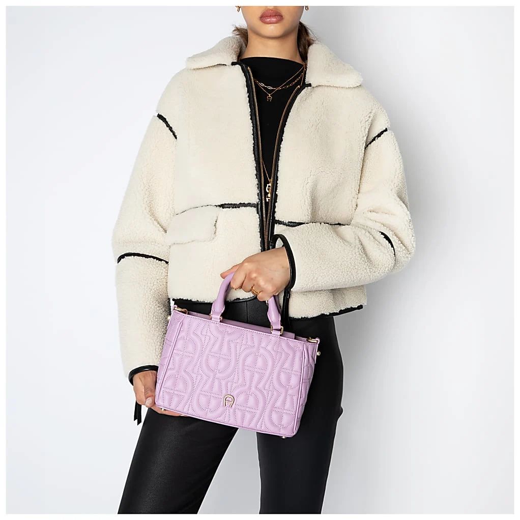 AIGNER DIADORA LOGO HANDTASCHE M - SCHWARZ